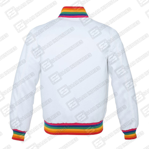 Chaqueta Bomber de Lana Personalizada de Alta Calidad, Cuello Redondo, Estilo Universitario, para Hombre y Mujer, Unisex - Product Image 6