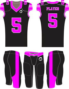 Uniforme de football américain sur mesure, respirant, grande taille, manches courtes, léger, de qualité supérieure, nom de l'équipe personnalisé sur le devant pour hommes - Product Image 5