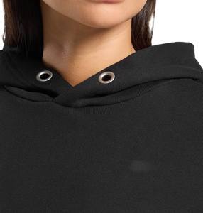 Personalizado al por mayor de las mujeres sudaderas con capucha de alta calidad pulóver con capucha de color sólido de manga larga cómodo desgaste con capucha para las mujeres - Product Image 3