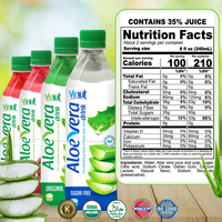Aloë Vera Watermeloen Sap Drink 500ml Met Vruchtvlees VINUT Vietnam Fabrikant Groothandel Beste Prijs Private Label Drank