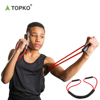 TOPKO-Bandas de resistencia en 8 formas para gimnasio, banda de alta calidad para entrenamiento de fuerza en el hogar, expansor de pecho