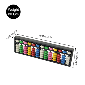 Ábaco Soroban de Plástico de 13 Varillas Multicolor, Juguete Educativo de Matemáticas para Niños, para el Aula y Entretenimiento - Product Image 2