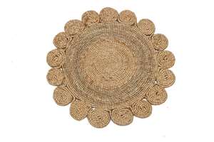 Napperons de Table à manger en Jute, tapis ronds en corde de coton, tissu 100% coton, destiné à l'exportation depuis le Bangladesh, 2023 - Product Image 2