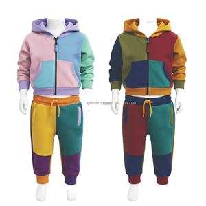 Ensembles de survêtements streetwear unisexes pour adultes, vente en gros OEM, avec étiquette personnalisée, comprenant sweat-shirts à capuche coupe ajustée, couleur unie, 100% coton - Product Image 6