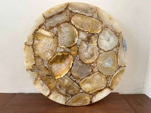 Las mesas de ágata más vendidas, mesas de café y mesas auxiliares de piedra natural, diseños de mármol y travertino de lujo para sala de estar a precios bajos - Product Image 2