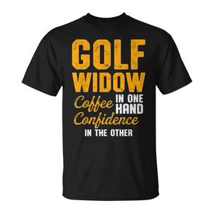 T-shirt Golf Widow : du café dans une main, la confiance dans l'autre - Product Image 2