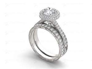 Joyería al por mayor 14kt and18kt Real Gold Twisted Round Shape Vvs Vs DEF Lab grown Solitario Diamante Anillo de compromiso - Product Image 2
