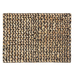 Ajustes de mesa Jacinto de agua Rectangular Tabletex Mantel individual de color negro natural para decoraciones de cena - Product Image 4