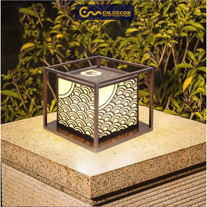 DTC01 CMDecor Lampe solaire LED pour poteau de portail, blanc chaud, éclairage extérieur de jardin, bronze/acier inoxydable/aluminium/verre, DC IP66, utilisation hôtelière - Product Image 4