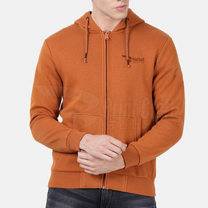 Sudaderas con cremallera de gran tamaño para hombre de alta calidad, ropa de calle de invierno con estampado sólido, cuello con capucha, bajo MOQ, suministro al por mayor - Product Image 1