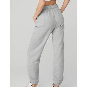 2025 vente chaude couleur unie blanc pantalon de survêtement personnalisé lourd 100% coton pantalon de survêtement à fond ouvert pour les femmes - Product Image 4