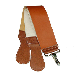 Genuine Leather Straight <b>Razor</b> Strop Durable Honing Strap for Blade Sharpening with Metal Hook Barber Sharpening Belt accessory - Product Image 2