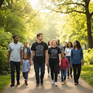 T-Shirt Promozionale 'Immigrants Make America Great' con Caratteristiche Protettive e Difensive - Product Image 3