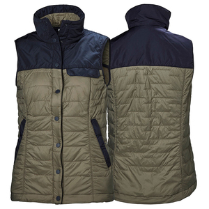 Venta al por mayor sin mangas invierno Puffer chaleco cremallera con logotipo personalizado diseño a prueba de viento Puffer chalecos para mujeres chalecos ecuestres - Product Image 3
