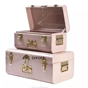 Luxury Pink Powder Coated <b>Decoration</b> <b>Storage</b> Boxes Set of 2 Fancy <b>Decorating</b> Modern Stylish Latest <b>Storage</b> <b>Box</b> for Wedding Usage - Product Image 4