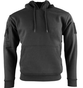 Premium High Quality 100% Cotton Men's Casual Solid Breathable Quick Dry Embossed Hoodie Sweatshirt Pockets Customizable - Product Image 5