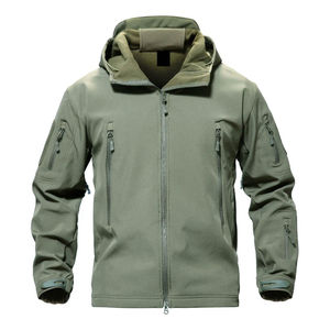 Chaqueta Softshell Transpirable, Impermeable, Cálida y Resistente al Desgaste, con Piel de Tiburón, para Hombre, Chaqueta Softshell para Exteriores - Product Image 2