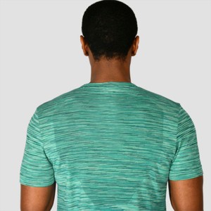 เสื้อยืดโพลีเอไมด์สำหรับผู้ชายเสื้อยืดคุณภาพสูงยืดและใส่สบายสำหรับฟิตเนสและชุดออกกำลังกาย - Product Image 3