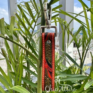 พวงกุญแจหนังแท้ขนาดเล็กสำหรับผู้หญิงพวงกุญแจหนังแท้สไตล์ตะวันตก - Product Image 1