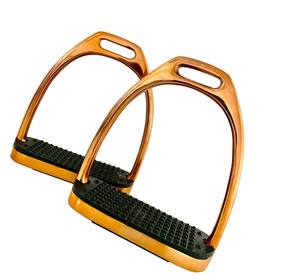 Nouvel arrivage d'étriers d'équitation de dressage Tampon en caoutchouc en acier inoxydable antidérapant équestre OEM approvisionnement d'usine - Product Image 1