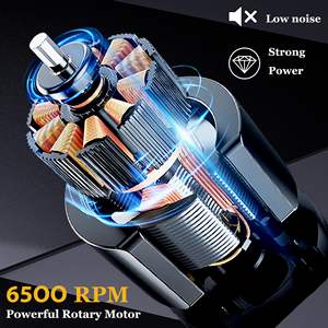 Tondeuse à cheveux sans fil professionnelle, tondeuse à barbe, étanche IPX7, lame en acier inoxydable, affichage LED, puissance électrique réglable - Product Image 4