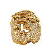 VIDHI JEWELLERY Vente en gros Certifié IGI 10K 14K 18K Or Vvs Moissanite Bagues de fiançailles Anneaux de mariage Argent 925 Diamant Radiant - Product Image 4