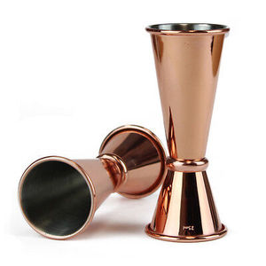 Double Sided Jigger Wine And Beer Glass Superior Quality Hot Seller Home Bars Tools Copper Jigger Glass <b>Cocktail</b> <b>Stirrer</b> - Product Image 4