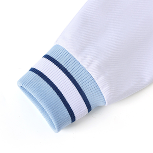 Veste bomber en denim brodée sur mesure Spelman, vêtements de rue haut de gamme, doublure en satin, imperméable, style urbain tendance - Product Image 2