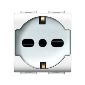 Arte della vita. Presa Bipasso/Schuko Bianca 4050wh - Product Image 1