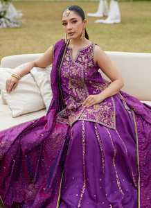 Lehenga Choli moderne pour mariage pakistanais, à porter lors de fêtes, dessiné à la main, avec tissu modal, salwar en filet, choli élégant - Numéro de modèle disponible - Product Image 4