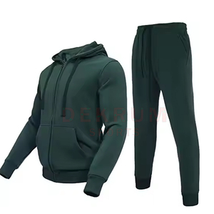 Nouveau design, survêtements en coton éponge pour hommes, grande taille, hiver, couleur unie, décontracté, écologique, respirant, manches longues - Product Image 1