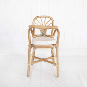 เก้าอี้สูงสำหรับเด็กผู้หญิงเก้าอี้หวายสำหรับเด็กเก้าอี้สูงสำหรับตุ๊กตาให้อาหาร - Product Image 2