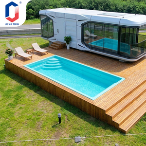 Piscina Rectangular Exterior para Villa Contenedor con Terraza, Ideal para Complejos Turísticos y Casas de Vacaciones en la Playa - Product Image 3
