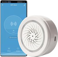 Alarme sonore et lumineuse intelligente UEMON pour la maison, sonnerie 100 dB, sirène intelligente Wi-Fi anti-intrusion