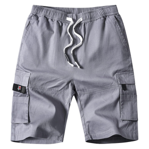 Short cargo vintage 100% coton pour hommes et femmes, respectueux de l'environnement, taille élastique, coupe décontractée, couleurs personnalisées - Product Image 6