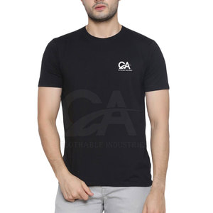 T-shirt personnalisé pour homme adulte T-shirt pour homme pour vente en ligne quantité minimale de commande bas T-shirt en coton personnalisé pour homme - Product Image 1