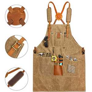 Delantal de soldadura de cuero para trabajo de soldador Delantal de cuero ajustable personalizado utilizable para un ajuste cómodo - Product Image 2