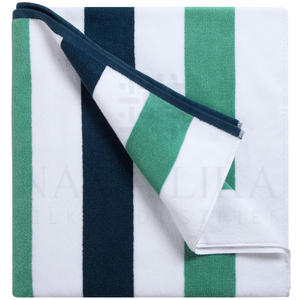 100% Cotton Fluffy Striped Velour Cabana <b>Beach</b> <b>Towels</b> <b>Oversized</b> Highly Absorbent with Custom Logo Microfiber Material Pool Swim - Product Image 1
