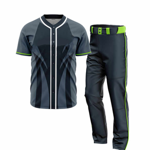 Qualité Respirant Baseball Uniforme Personnalisé Sportswear Vêtements Ensemble Baseball Jersey Pantalon Hommes Softball Baseball Uniforme Ensemble - Product Image 2