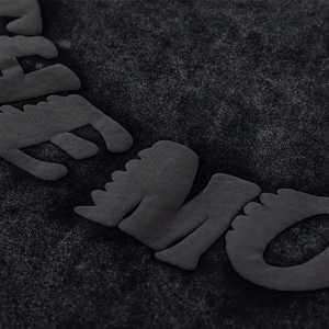 Venta al por mayor de la marca de moda personalizada barata 3D Puff impresión camiseta hombro caído camisetas Vintage lavado ácido liso en blanco camisetas para hombres - Product Image 3