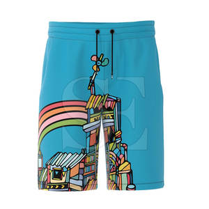 Nouvelle arrivée de shorts légers pour hommes personnalisable sublimation décontracté vente en gros toile tissu OEM non-tissé méthode de tissage - Product Image 1