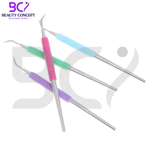 Meilleure vente d'outil de levage de cils en argent avec poignée en caoutchouc pointeur pointe crème séparateur d'échelle de cils - Product Image 2