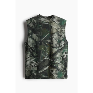 Camisetas sin mangas para hombre, camisetas de algodón sin mangas para gimnasio y fitness, OEM ODM personalizado, proveedor mayorista a granel, camiseta sin mangas de algodón para hombre, Bangladesh - Product Image 3