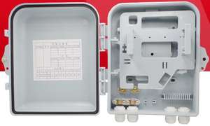 กล่องกระจายสายไฟเบอร์12แกน8-พอร์ต FTTH Network Terminal กลางแจ้ง POLE MOUNT ผลิตภัณฑ์ SC FC LC สำหรับโทรคมนาคม - Product Image 5