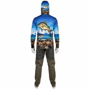 Ropa de Pesca Transpirable con Estampado por Transferencia de Calor para Adultos, Tela de Poliéster de Secado Rápido, Ropa Deportiva para Exteriores al por Mayor - Product Image 5