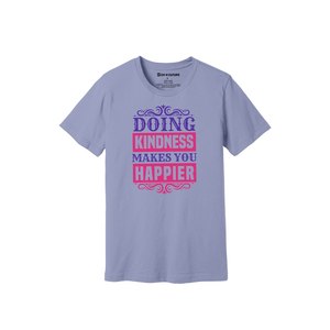 เสื้อยืดผ้าฝ้าย 100% พิมพ์ลายธีมความเมตตา น้ำหนัก 160-180 GSM มี 12 สีให้เลือก  รับออกแบบลายและตำแหน่งได้ตามต้องการ - Product Image 2