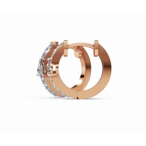 Pendientes de Aro con Diamantes Pavé Elegance de Pears, Oro de 9 KT, 14 KT, 18 KT, Joyería Cultivada en Laboratorio, Proveedor Mayorista OEM B2B para Exportación - Product Image 6