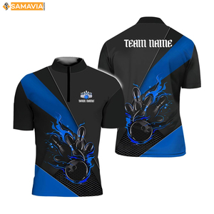 Camisas de bolos de secado rápido SAMAVIA, ropa de equipo de Club ligera, ropa sublimada personalizada para torneos de EE. UU. - Product Image 2