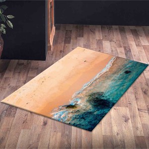 Tapis vue sur la plage, Tapis paysage marin, Petits tapis, Tapis cadeau pour demoiselle d'honneur, Tapis fin non tissé - Product Image 5