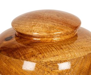 Handcrafted ไม้เผาศพ Urn อนุสรณ์ที่ระลึกสไตล์วินเทจไม้เบิร์ช Urn สัตว์เลี้ยง Handcrafted - Product Image 4